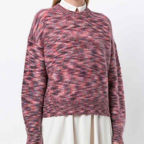 IRO Sweaters - IRO Melange Sweater knitted Pink Mohair Sz XS